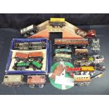 Model Railways - Hornby O gauge - a mixed lot of rolling stock, buffers,