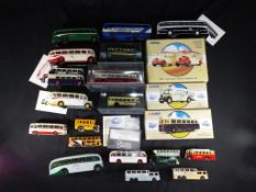 Diecast - Corgi, Lledo and other - 21 diecast model buses in various scales, predominantly unboxed,