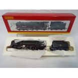 Hornby - an OO scale model 4-6-2 Britannia class 7MT locomotive and tender,