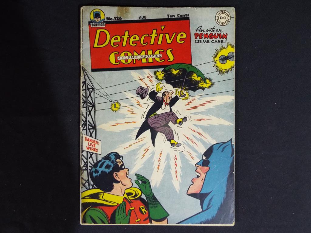 Detective Comics - #126 August 1947, Case of the Silent Songbirds with The Penguin,