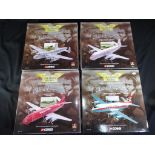 Corgi Aviation - 4 boxed diecast civil aircraft by Corgi in 1:144 scale.