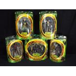 Lord Of The Rings - a collection of five Lord Of The Rings figurines in original packaging,