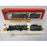 Hornby - an OO scale model 4-6-2 class A3 locomotive and tender, op no 4472 'Flying Scotsman',