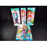 Disneyana - TYCO - a collection of four Disney dolls by Tyco to include Treasure Lovin' Ariel by