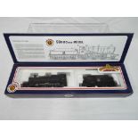 Bachmann - an OO scale model locomotive 2-6-0 93xx class Mogul op no 5328, BR black livery,