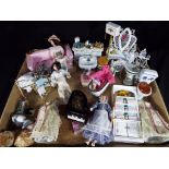 Dolls House Accessories - a collection of in excess of twenty good quality dolls House accessories