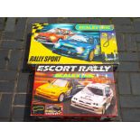 Scalextric -two sets comprising Rally Sport and Escort Rally,