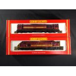 Model Railways - Hornby OO gauge - two diesel locomotives comprising Class 58 R2125A and Class 37