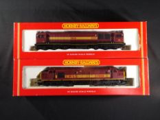 Model Railways - Hornby OO gauge - two diesel locomotives comprising Class 58 R2125A and Class 37