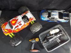 RC Nitro Car - A 1:8th scale 4WD Monster Truck RC Nitro - glow stick, big block.