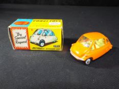 Diecast - Corgi Heinkel in original box, model appears in near mint condition in very good box,