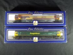 Model Railways - Lima OO gauge - two Class 66 diesel locomotives comprising 66250 in EWS livery and