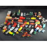 Diecast - Dinky, Matchbox, Husky, Britains and other - in excess of 50 unboxed Dinky,