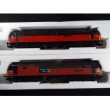 Model Railways - Lima OO gauge two Class 47 diesel locomotives,