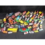 Die cast - In excess of 70 Playworn die cast vehicles by Dinky, Matchbox, Corgi and others.