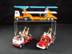 Diecast - Corgi - three unboxed Corgi diecast trucks, including Corgi Major Berliet Recovery Truck,