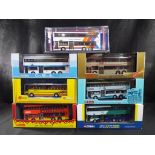 Diecast - Corgi - seven diecast buses in original boxes in 1:76 scales, comprising 43217, 43224,