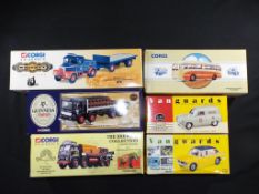 Diecast - Corgi, Vanguards - six boxed diecast model vehicles in various scales,