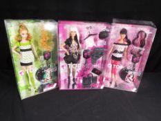 Barbie by Mattel - a collection of three boxed Barbie Collector dolls,