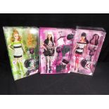 Barbie by Mattel - a collection of three boxed Barbie Collector dolls,