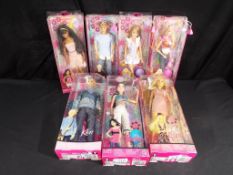 Barbie by Mattel - a collection of seven boxed Fashion Fever Barbie dolls to include models #M9330,