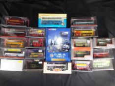 Corgi, KMB, ABC - 19 boxed diecast model vehicles mainly buses in 1:76 scale.