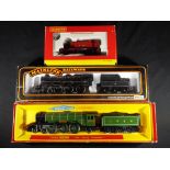 Hornby, Mainline & Tri-ang - Three steam locomotives comprising 0-4-0 Industrial loco R153,