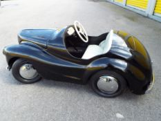 Austin Pedal Car - a 1950's Austin J40 pedal car finished in black