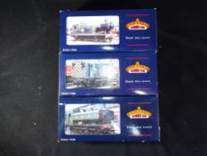 Bachmann - Three boxed OO gauge locomotives by Bachmann. Lot includes 32-200A 8750 Pannier Tank Op.