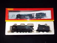 Hornby - A boxed Hornby R2187 OO Gauge 2-10-0 steam locomotive and tender, Class 9F Op.No.