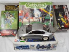 Subbuteo and Remote Controlled Cars - Three boxes of Subbuteo includes striker floodlight set by