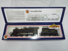 Bachmann - an OO scale model locomotive 4-6-0 Jubilee class op no 45528, BR black livery, # 31-152,