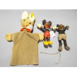 Walt Disney Mickey Mouse - a very early Dean's Rag Doll 1930s cloth Mickey Mouse soft toy with