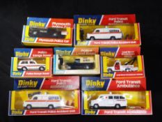 Dinky Toys - Seven boxed diecast model vehicles by Dinky Toys.