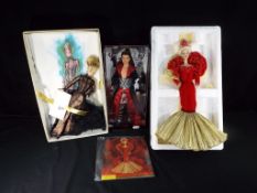 Barbie by Mattel - a collection of three collectable Barbie dolls to include Pink Label Dolls of