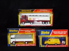 Dinky Toys - Three Dinky Toy vehicles in original window boxes.