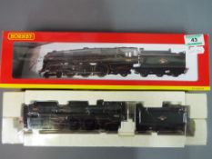 Hornby - A boxed Hornby R2717X OO Gauge 4-6-2 Britannia Class steam locomotive and tender,