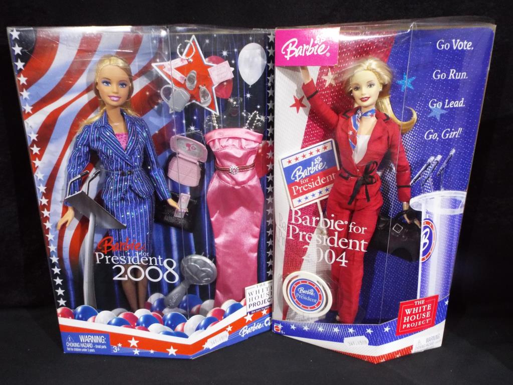 Barbie by Mattel - a collection of four boxed Barbie dolls to include Barbie Go Vote Barbie For - Image 2 of 3