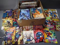 A large quantity of predominantly Marvel and DC comics to include Wolverine, Fantastic Four,