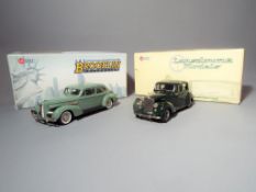 Lansdowne, Brooklin - 2 boxed 1:43 scale diecast model cars. Lot consists of Lansdowne LDM.