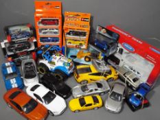 Diecast Vehicles - a good mixed lot of modern model cars to include seven 1:43 scale Burago, boxed,
