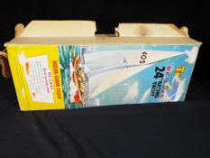 Tri-ang - a twenty four inch Tri-ang racing yacht being a scale model of an ocean cabin racer,