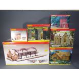 Hornby - A quantity of Hornby OO gauge scenics comprising Station Terminus, Misdale House,