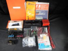 Tri-ang & others - Four OO gauge unboxed 0-4-0 tank engines, 15 wagon containers,