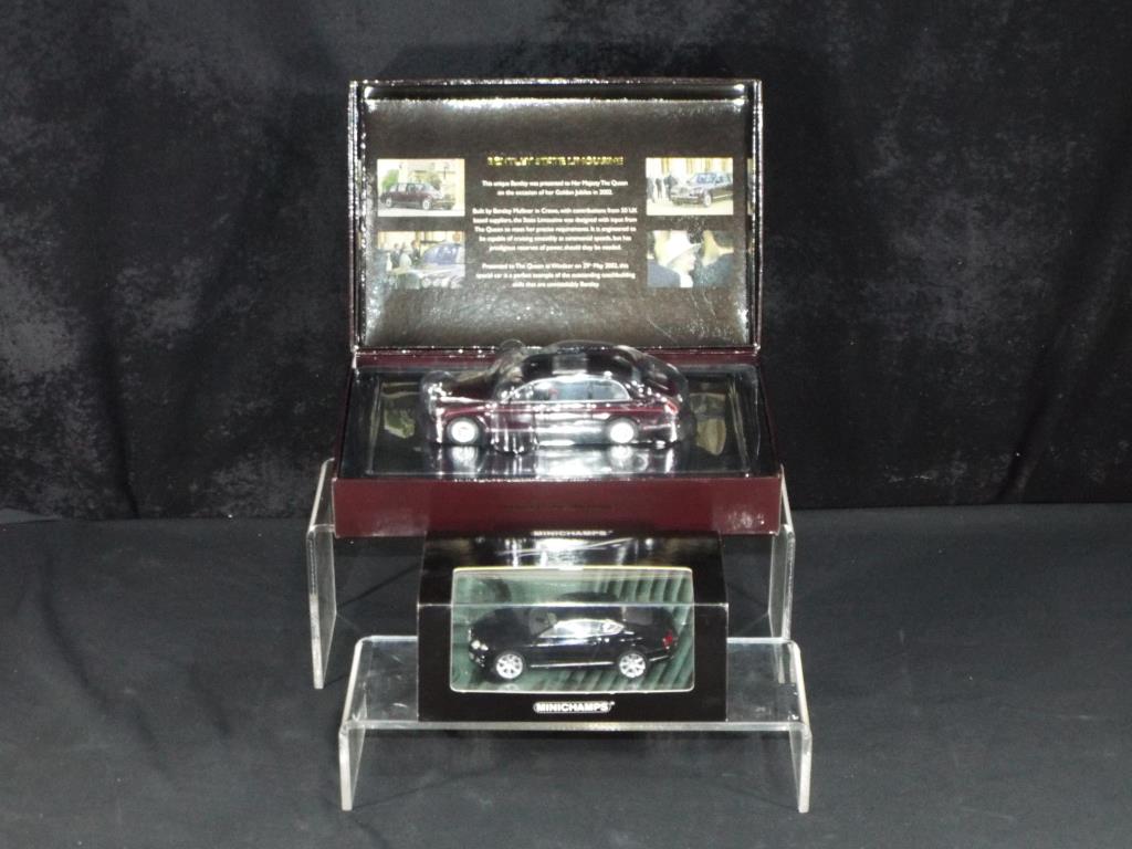 Diecast - Minichamps - Minichamps- Two boxed 1:43 scale diecast model Bentley's including limited