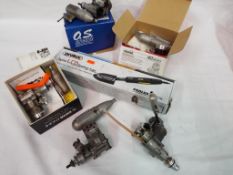 Model Engines - Five model engines predominately boxed and modelling tools.