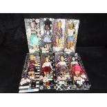 Barbie by Mattel - a collection of eight Barbie Fashionistas dolls in blister packs to include