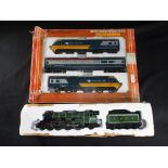 Hornby OO gauge - Three car High Speed Train Pack and unboxed 4-6-2 Flying Scotsman steam