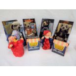 Blue Ribbon Playthings - Two boxed Blue Ribbon Puppets and 4 boxed Comparethemeerkat Meerkat toys.