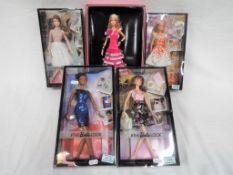 Barbie by Mattel - a collection of five boxed Barbie Collector dolls,